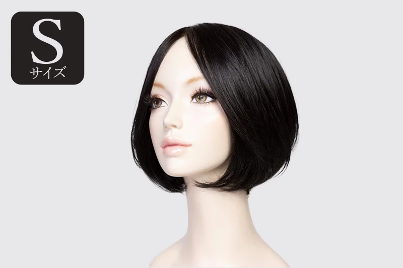 医療用ウィッグ「wig+」Natural Black【Sサイズ】 1