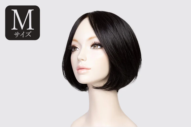 医療用ウィッグ「wig+」Natural Black【Mサイズ】 1